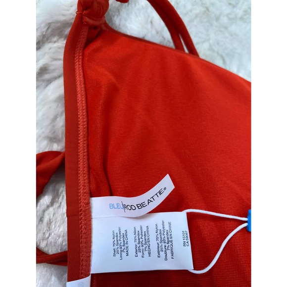 NWT Bleu | Rob Beattie bikini top. Size 39 d/dd. Orange - Picture 3 of 4